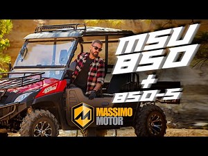 Massimo Motor MSU 850 Series | 59HP V-Twin 4x4 Electric Power Steering Power Dump Bed / Flatbed