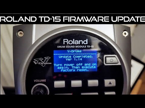 How to update the Firmware on the Roland TD-15 Module