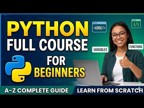Python Full Course for Beginners 🔥 | Learn Coding from Scratch (A–Z Guide)