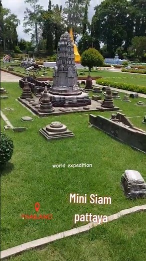 Mini Siam famous landmarks in One Place 😍 #pattaya #travel