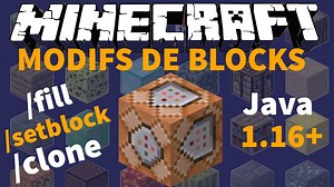 🔷🔸 3 Commandes pour Modifier des Blocks ! 🔹🔶 Tutoriel Command Block FR - Minecraft Java 1.16 - VideoTutoriels