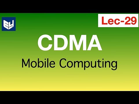 CDMA | SDMA | MC | Mobile Computing | Lec-29 | Bhanu Priya