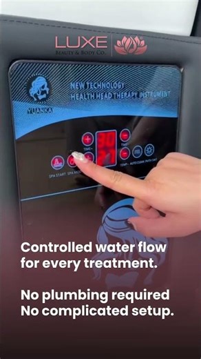 Luxury Non Plumbed Scalp Massage Bed with Golden Arch | The Clean Client Experience