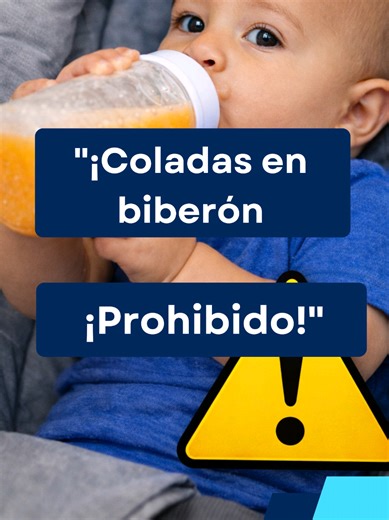 "¿Sabías que darle coladas a tu bebé es una mala práctica durante la a... | feeding baby