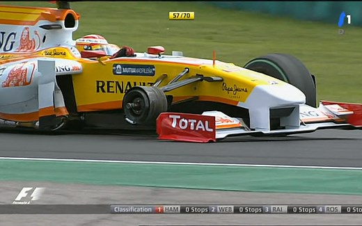 2009 F1世界一级方程式 匈牙利站正赛 HD 五星体育