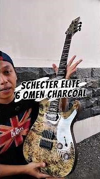 SCHECTER ELITE 6 OMEN CHARCOAL EXOTIC WOOD