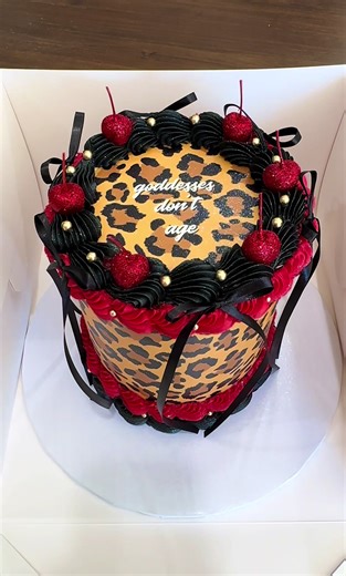 Delicious Cheetah Cake for Houston Birthdays