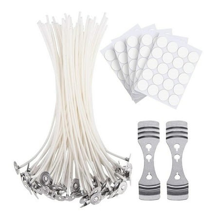 Innovative Candle Crafting Solution, Candle Wick Holders And Stickers, Pre-waxed And Tabbed Short Candle Making Wicks, Flat Braided Cotton Wicks For Soy Wax (50 Pieces) - Walmart.ca