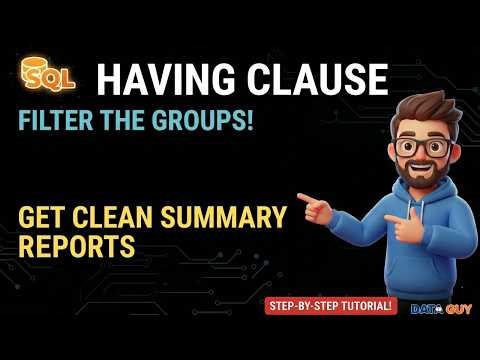 HAVING Clause in MySQL | Aggregate Function Filtering