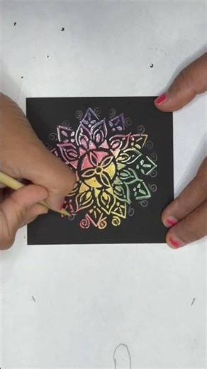 Art on scratch card| #scratchcards