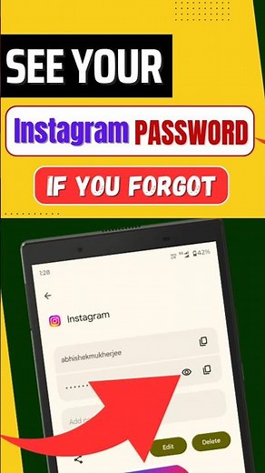 How to See Your Instagram Password - If You Forgot #instagram #shorts