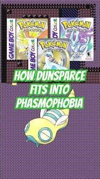 How Does Dunsparce Fit Into Phasmophobia? #phasmophobia