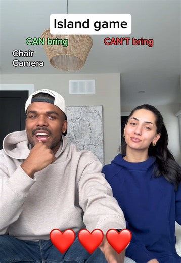 The island game gets intense..😅😂 #fyp #couplecomedy #couple #relationship #relationship