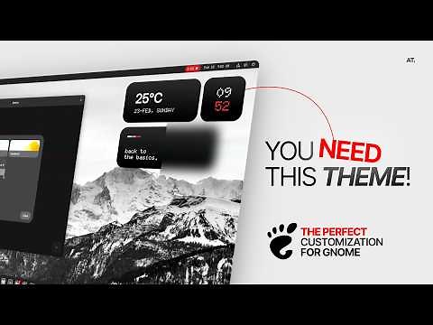 GNOME customization that you ABSOLUTELY NEED