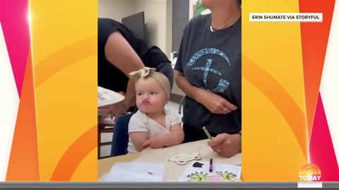 Watch: Toddler has sassy reaction to arts and crafts time
