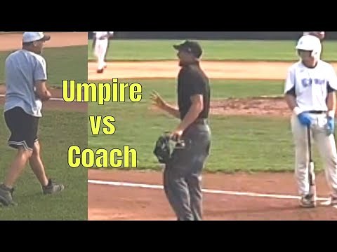 Coach vs Umpire. It's about to get crazy.