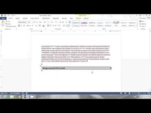 How to Wrap Text Around Text in a Microsoft Word Document : Microsoft Office Lessons