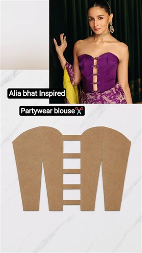 🔥 Latest Corset Blouse Cutting ✂️ | Easy Strapless Designer Blouse Tutorial