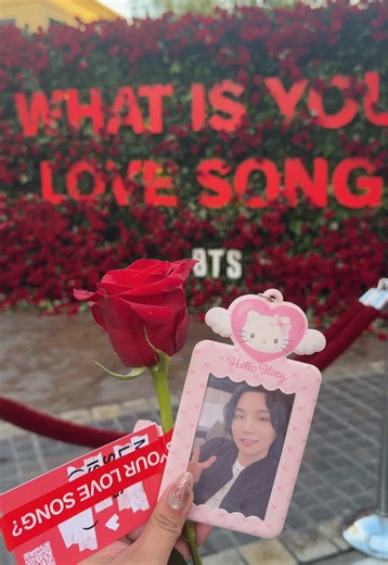 Gracias BTS por la rosa y la música