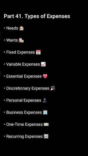 💸 Types of Expenses | 10 Expense Types Everyone Should Know