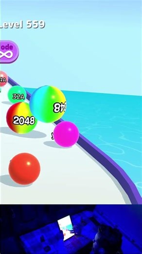 Ball Run 2048 Gameplay 🔸 Level #559 🔸 EAQ Gaming #shorts