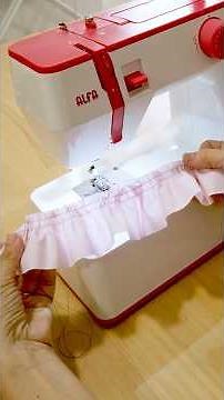 How to gather fabric with a sewing machine - quick and easy