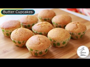 Eggless Butter Muffins With & Without Oven | Fluffy Vanilla Cupcake Recipe ~ The Terrace Kitchen