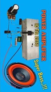 Cara membuat amplifier IC tda 2050 suara jernih dan super bass #shorts #tda2050