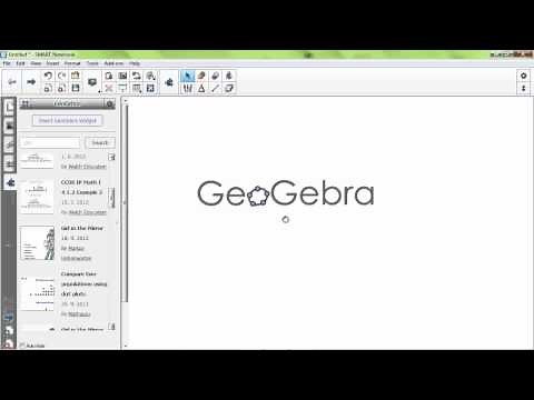 GeoGebra Add-On in SMART Notebook