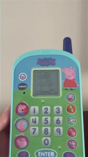 Play Exciting Math Games on this Cute Toy Phone Peppa Pig toys #youtubeshorts #trending #viralvideo