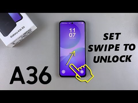 How To Set Screen Lock Type To Swipe On Samsung Galaxy A36