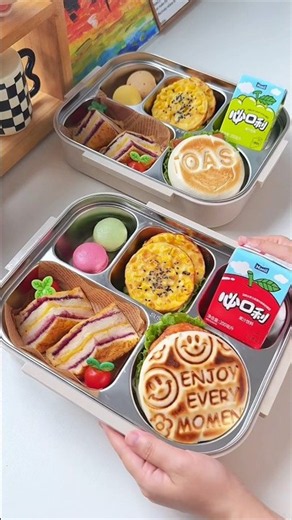 Pack lunch bento box with me #food #asmr #lunchbox #bento