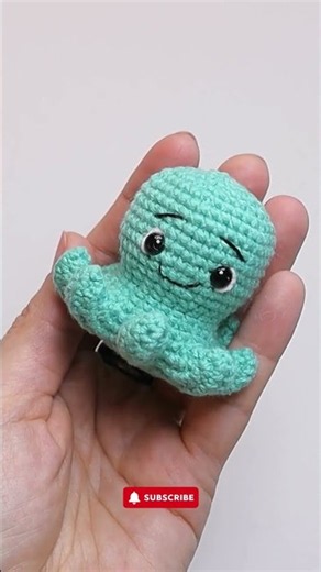 Cute no-sew octopus - free crochet pattern