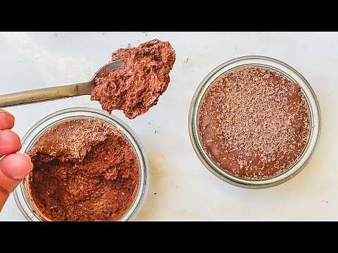 Chocolate Mousse | Two Ingredients: Dark Chocolate & Aquafaba for Zero Waste Cooking