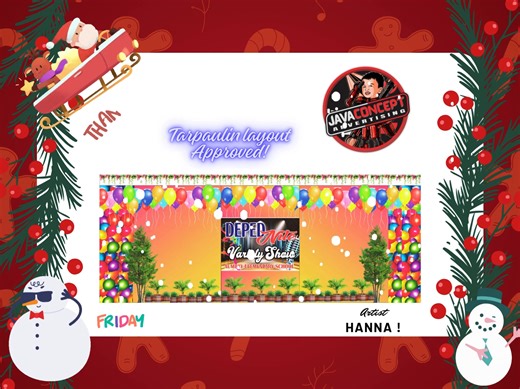 TARPAULIN - LAYOUT APPROVED !!! 🌸 Thankyou po maam sa pagsalig sa Javaconcept 🤗 We also accept all kinds of printing jobs such as: ✅THESIS SOFTBOUND/HARDBOUND ✅RUSH ID ✅PHOTOCOPY ✅TARPAULIN ✅SINTRABOARD ✅PLAQUE ✅ACRYLIC MEDALS ✅KEYCHAINS ✅MUG ✅SUBLIMATED NAMEPLATE ✅NAME STAMP ✅CALLING CARD ✅STICKER/DECALS (PRINTED & CUT-OUT) ✅MAGS ✅TEMP. PLATE NO. ✅SIGNAGE ✅BANNER ✅SCHOOL ID & LANYARD ✅ACRYLIC BUILD-UP ✅CANVAS AND MANY MORE 👍😎 WE'VE GOT EVERYTHING YOU NEED we accept bulk orders ☺️ For more I