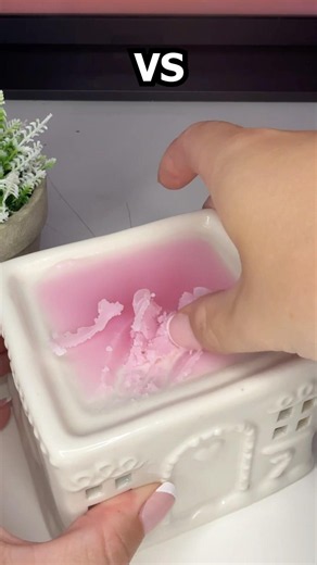 The wax melt test batch vs the glow-up 🤭