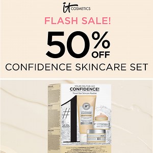 Two days only! 50% OFF Confidence Skincare Set — plus up to 30% off sitewide during our Friends & Family sale! 🎉 | IT Cosmetics