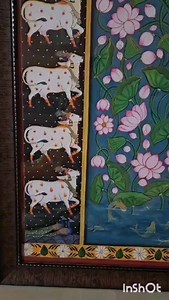 1.7K views · 23 reactions | Pichwai chitrakari # original stone colour #kamal talai pichwai # 24kt gold #nathdwara pichwai chitrakari # for more information 7019396516 | Krishna Seva Sagar | Facebook