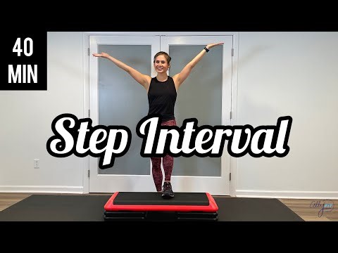 40-Minute Step Interval with Dumbbells