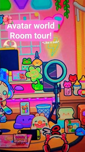 Avatar world room tour! (flop) || KIDCORE THEMED || Cute 🫶🏻🫧 #newjeans #cute #flop #kidcore #house