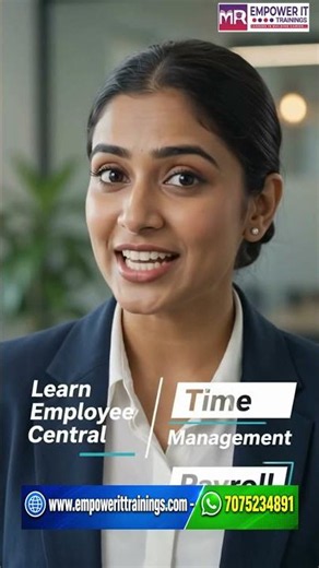 SAP SuccessFactors Online Training Employee Central Time Management Payroll Empower IT Trainings