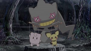 Will you wave back at this friendly Banette and its puppets? 👋 | Pokémon