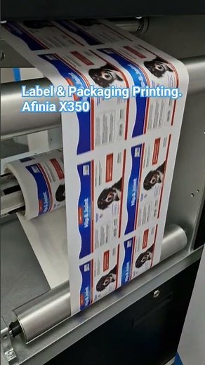Industrial Label and flexible packaging printing on the #Afinia X350 from HD Labels. #memjet