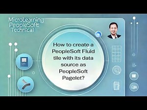 How to create a PeopleSoft Fluid tile with its data source as PeopleSoft Pagelet?
