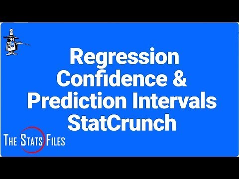 11.6.90 Linear Regression Confidence Interval and Prediction Interval StatCrunch