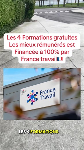 Les 4 Formations gratuites Les mieux rémunérés est Financée à 100% par France travail #franceinfo #information #formation #pourtoi #france