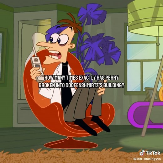 How many times did Perry break into Doofenshmirtz's building?#fyp #phineasandferb #doofenshmirtz #perrytheplatypus #usa