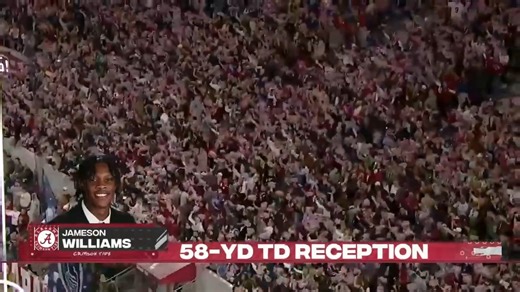 2021-11-6 LSU Tigers at #2 Alabama Crimson Tide (Jameson Williams 58-yard touchdown pass from Bryce Young) | Alabama Crimson Tide Football Legends