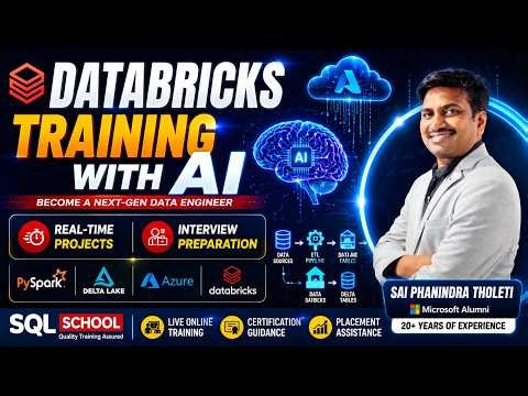🚀 Databricks Training with AI Real Time Projects Interview Preparation SQL School