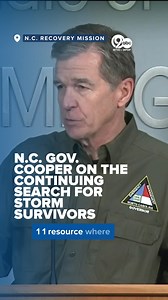 WATCH: North Carolina's governor & state officials say search & recovery operations across the state remain underway on Tuesday. THE LATEST: https://bit.ly/3BsUnpD | WTVC-TV NewsChannel 9 News